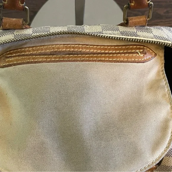 LOUIS VUITTON Damier Azur Speedy 30 Hand Bag Authentic, Vintage - Picture 9 of 14